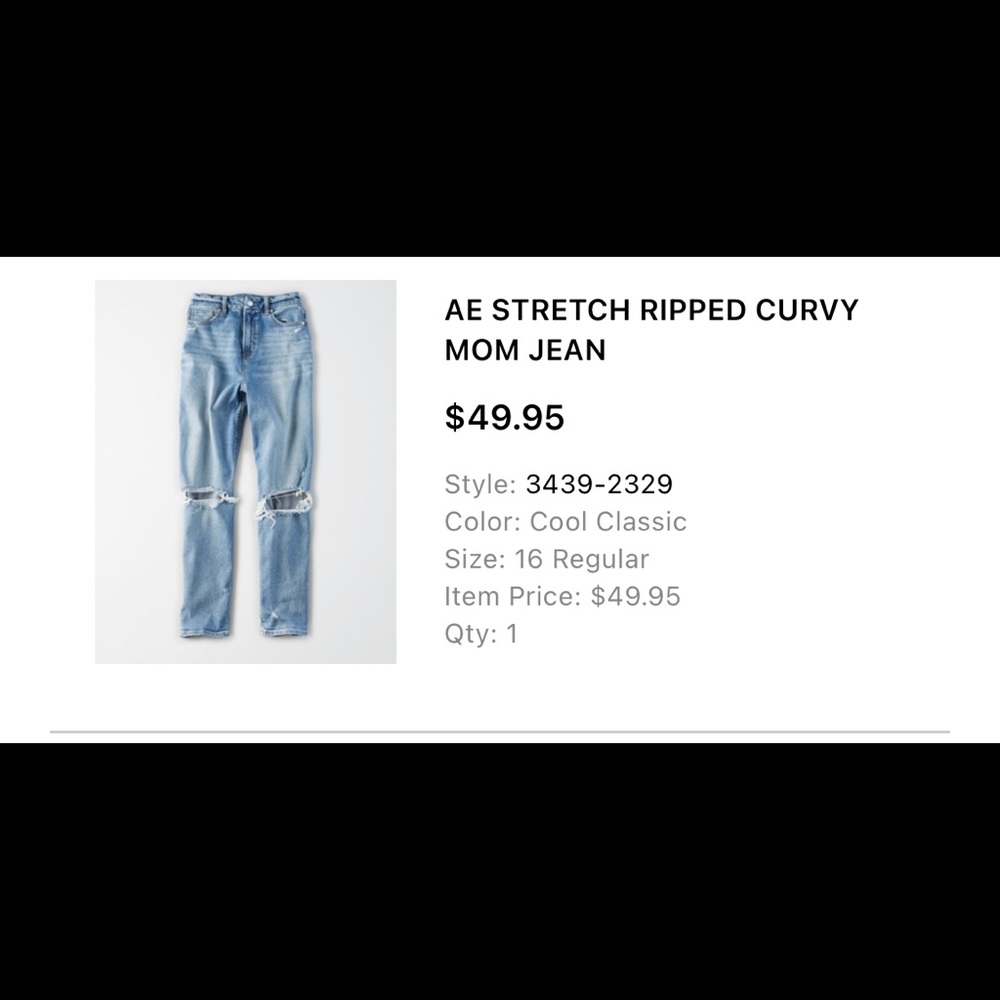 American eagle mom jeans